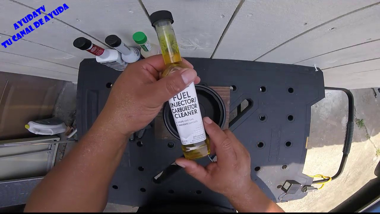 ¿Cómo se usa el líquido limpiador de inyectores?